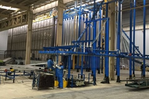 Αυτόματη σκόνη που ψεκάζει και γραμμή συνελεύσεων εξοπλισμού ζωγραφικής