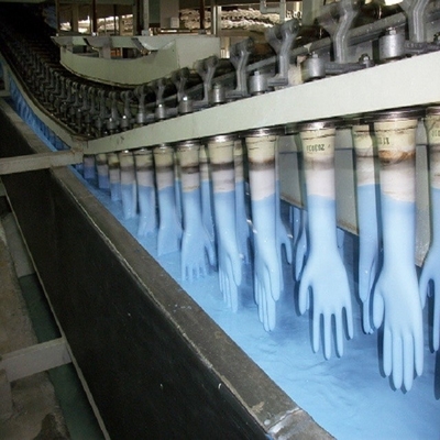 Λαστιχένια ιατρική γραμμή παραγωγής 380V 50-200KW γαντιών λατέξ
