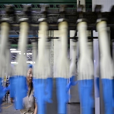 γραμμή παραγωγής 5.7x1.8x1.5m γαντιών λατέξ 220V 380V